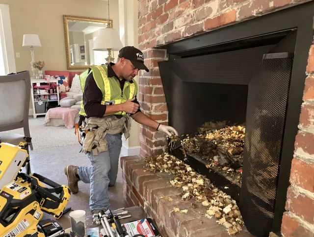 Safe screening installation by Glocester Chimney Sweep in Glocester, RI