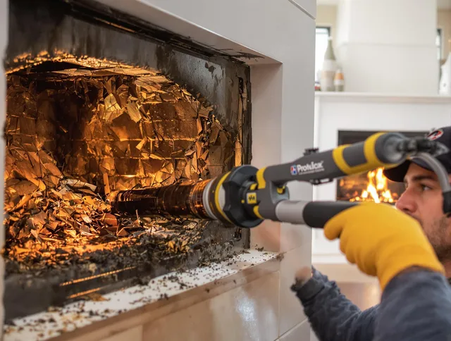 Professional chimney cleaning by Glocester Chimney Sweep in Glocester, RI