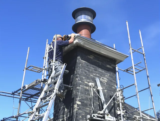 Sturdy chimney crown finished by Glocester Chimney Sweep in Glocester, RI