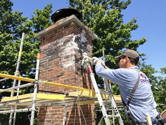 Structural chimney repair by Glocester Chimney Sweep in Glocester, RI