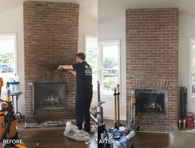 Finished chimney sweeping service by Glocester Chimney Sweep in Glocester, RI