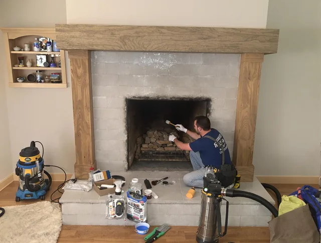 Detailed creosote removal process by Glocester Chimney Sweep in Glocester, RI