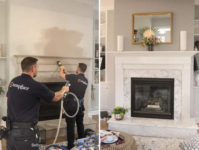 Professional soot removal by Glocester Chimney Sweep team in Glocester, RI